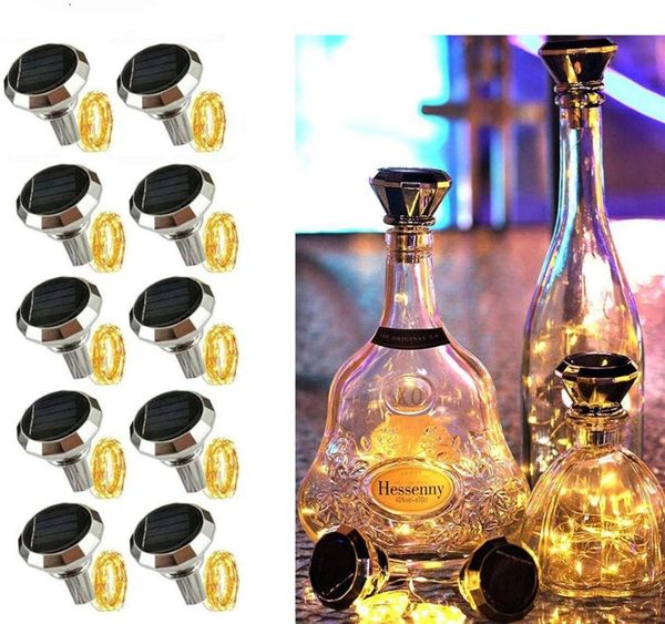 strings 6/10pcs solar diamond bottle lights 2m 20leds wine cork string fairy light for party wedding xmas decoration
strings 6/10pcs solar diamond bottle lights 2m 20leds wine cork string fairy light for party wedding xmas decoration