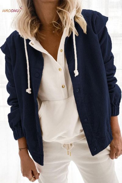 women's jackets 2021 autumn winter simplicity coat rib knit urban solid color corduroy cardigan loose long sleeve turn-down collar, Black;brown
women's jackets 2021 autumn winter simplicity coat rib knit urban solid color corduroy cardigan loose long sleeve turn-down collar, Black;brown