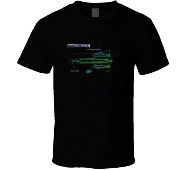 invisible bomber cloak and dagger diagram 80s movie fan retro t shirt, White;black
invisible bomber cloak and dagger diagram 80s movie fan retro t shirt, White;black