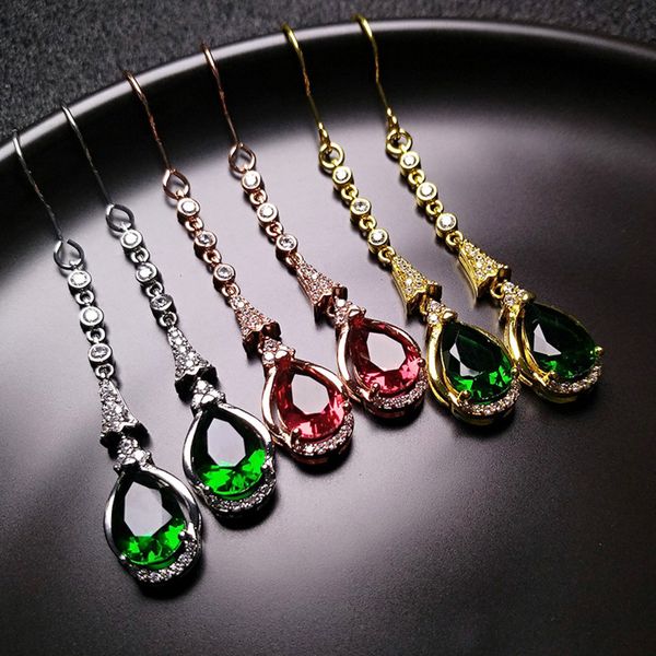 imitation tourmaline ear hook low luxury color treasure water drop rings, celebrity style micro inlaid zircon crystal, Golden
imitation tourmaline ear hook low luxury color treasure water drop rings, celebrity style micro inlaid zircon crystal, Golden