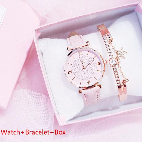 wristwatches luxury women's watches bracelet set starry sky ladies women watch casual leather quartz wristwatch girl clock relogio femi, Slivery;brown
wristwatches luxury women's watches bracelet set starry sky ladies women watch casual leather quartz wristwatch girl clock relogio femi, Slivery;brown