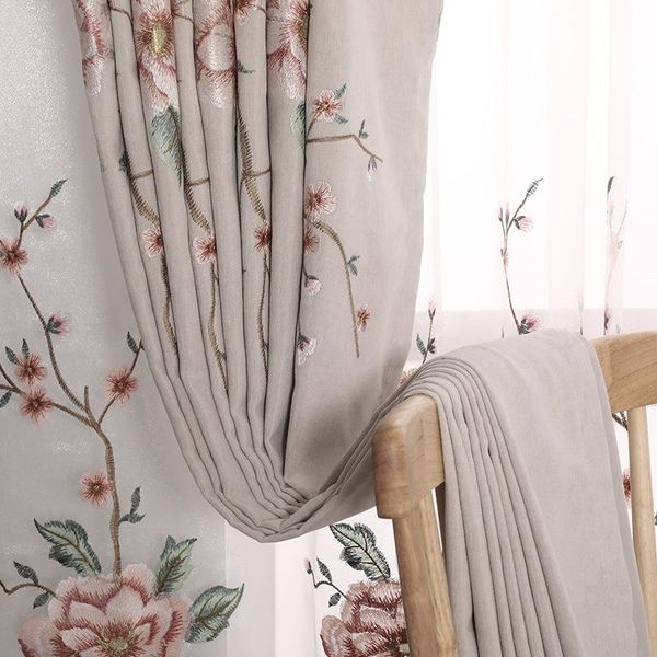 curtain & drapes modern and simple american embroidered curtains for living room study bedroom blackout
curtain & drapes modern and simple american embroidered curtains for living room study bedroom blackout