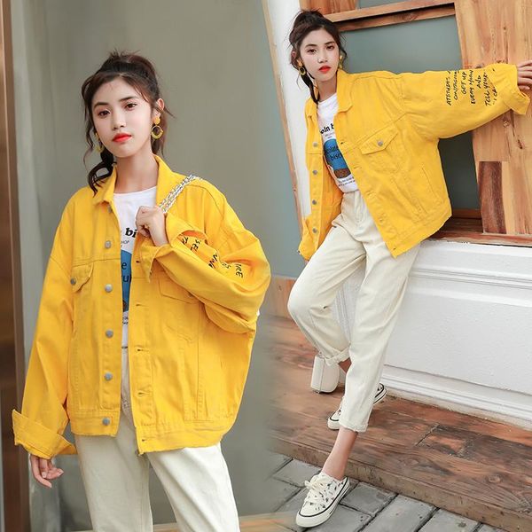 women's jackets spring autumn women baseball female coats casual yellow color ladies outerwears letter pint mid-long jacket., Black;brown
women's jackets spring autumn women baseball female coats casual yellow color ladies outerwears letter pint mid-long jacket., Black;brown