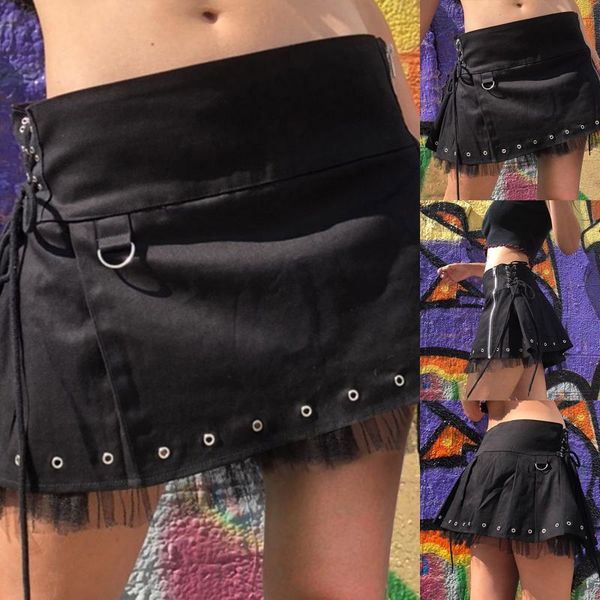 women fashion casual solid slim lace a line skirt mini bandage skirts low-waist zipper short mujer falda, Black
women fashion casual solid slim lace a line skirt mini bandage skirts low-waist zipper short mujer falda, Black