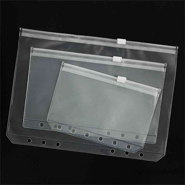 a5/a6/a7 pvc ring binder cover clear zipper storage filing plies bag 6 hole waterproof stationery bags office portable document 1
a5/a6/a7 pvc ring binder cover clear zipper storage filing plies bag 6 hole waterproof stationery bags office portable document 1