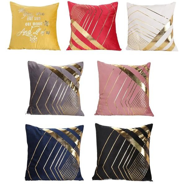 cushion/decorative pillow modern geometric velvet throw case metallic stamping striped abstract pattern luxury textured cushion cover 50lb
cushion/decorative pillow modern geometric velvet throw case metallic stamping striped abstract pattern luxury textured cushion cover 50lb