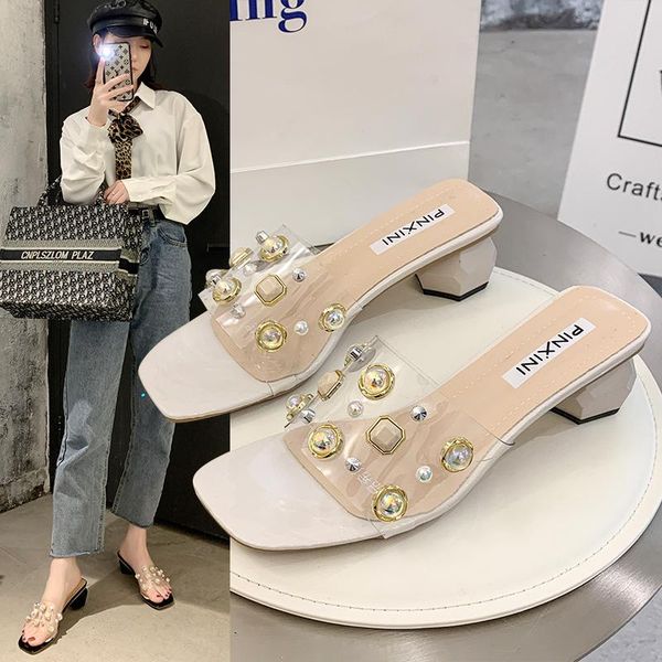 slippers 2021 fashion summer women thick heel low-heel transparent pvc string bead solid ladies sandals flip flops shoes, Black
slippers 2021 fashion summer women thick heel low-heel transparent pvc string bead solid ladies sandals flip flops shoes, Black