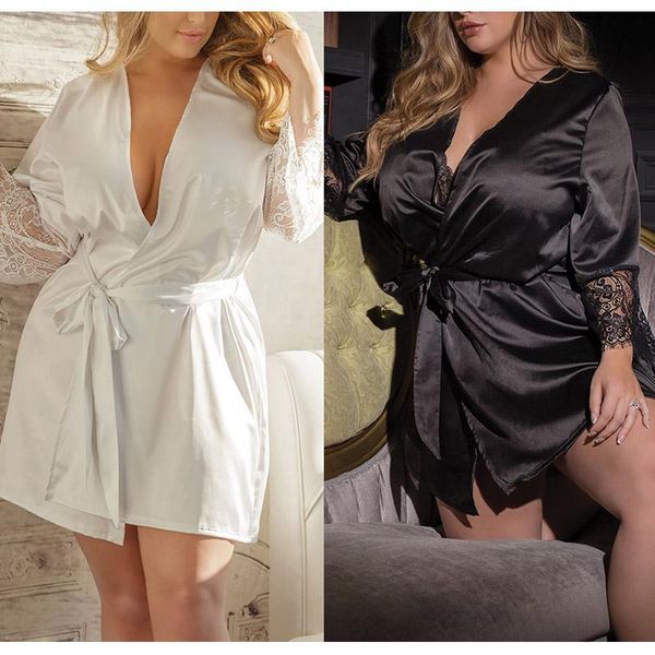 Bras Sets Long Sleeve Plus Size Women Ladies Silk Satin Bath Robe Lace Dress Bridesmaid Robes Sexy Sleepwear Babydoll Lingerie, Red;black
Bras Sets Long Sleeve Plus Size Women Ladies Silk Satin Bath Robe Lace Dress Bridesmaid Robes Sexy Sleepwear Babydoll Lingerie, Red;black