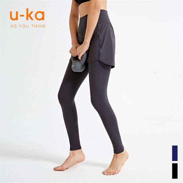 yoga pants women's high waist hip lifting elastic fitness suit golf dance tennis fake two piece sports pants skirt, Gray
yoga pants women's high waist hip lifting elastic fitness suit golf dance tennis fake two piece sports pants skirt, Gray