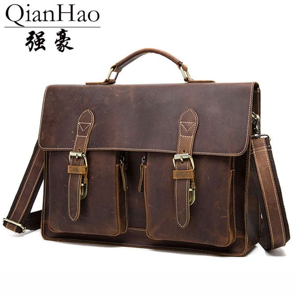 designer briefcaseqianghao large capacity big size 100% genuine leather briefcase men messenger bags cowhide 15.6" lapbusiness travel b
designer briefcaseqianghao large capacity big size 100% genuine leather briefcase men messenger bags cowhide 15.6" lapbusiness travel b