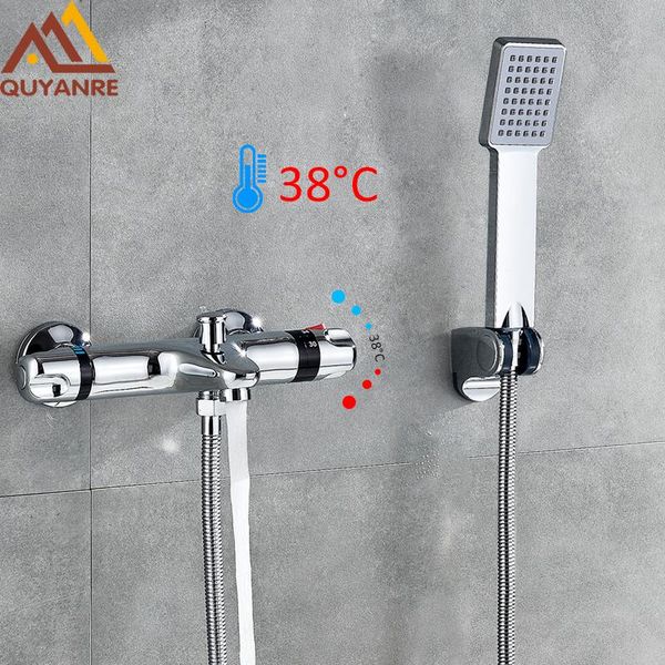 quyanre chrome thermostatic shower faucets wall mounted bathtub dual handles mixer tap bath set bathroom sets
quyanre chrome thermostatic shower faucets wall mounted bathtub dual handles mixer tap bath set bathroom sets