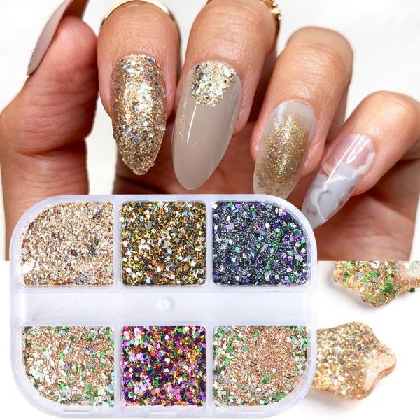 nail glitter sparkly gold sequins for nails holographic shiny powder pigment paillettes art decor flakes manicure tr1909-15, Silver;gold
nail glitter sparkly gold sequins for nails holographic shiny powder pigment paillettes art decor flakes manicure tr1909-15, Silver;gold