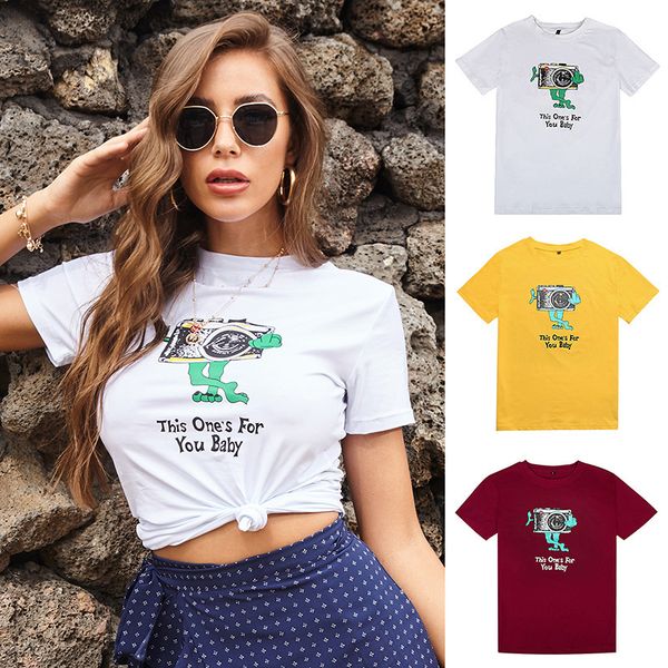 summer t shirt 2021 letter print short sleeve simple fashion versatile trend, White
summer t shirt 2021 letter print short sleeve simple fashion versatile trend, White