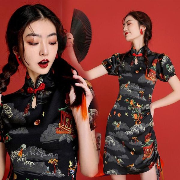 ethnic clothing cheongsam traditional chinese style women fashion qipao female mini dress cultural party wedding dresses for ladies clo, Red
ethnic clothing cheongsam traditional chinese style women fashion qipao female mini dress cultural party wedding dresses for ladies clo, Red