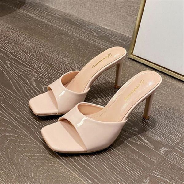 sandals 2021 heels fashion soft cozy pu leather peep toe shoe womens slippers outdoor designer mule elegant slides erdg, Black
sandals 2021 heels fashion soft cozy pu leather peep toe shoe womens slippers outdoor designer mule elegant slides erdg, Black