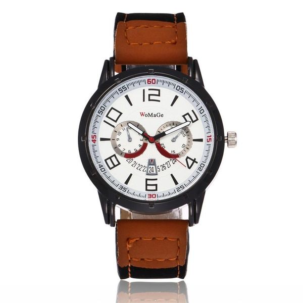 wristwatches creative style trend watch multi-color women's ultra-thin leather strap three-eye six-pin quartz belt for men, Slivery;brown
wristwatches creative style trend watch multi-color women's ultra-thin leather strap three-eye six-pin quartz belt for men, Slivery;brown