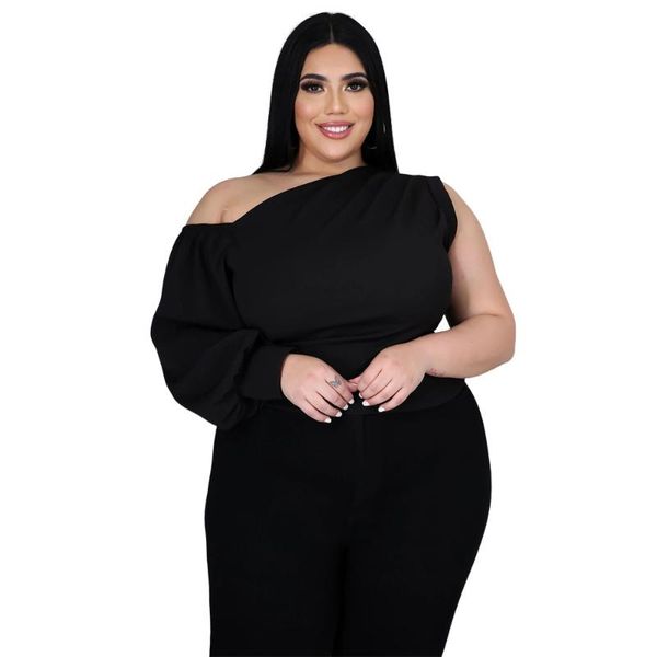 women's t-shirt fashion plus size womens t shirt solid color shoulder sleeve asymmetric top, White
women's t-shirt fashion plus size womens t shirt solid color shoulder sleeve asymmetric top, White
