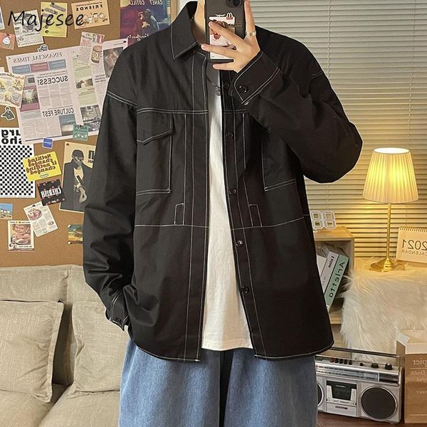 men's jackets men large size m-3xl black trendy loose korean style pockets single breasted males daily all-match students outwear chic, Black;brown
men's jackets men large size m-3xl black trendy loose korean style pockets single breasted males daily all-match students outwear chic, Black;brown