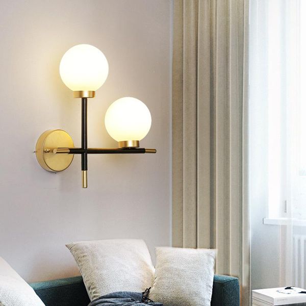 wall lamp modern american round glass ball led luxury sconce living room aisle corridor bedroom bedside study stair decor light
wall lamp modern american round glass ball led luxury sconce living room aisle corridor bedroom bedside study stair decor light