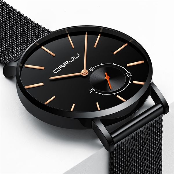 relojes watch men crrju fashion quartz clock mens es brand luxury business waterproof relogio masculino 210608, Slivery;brown
relojes watch men crrju fashion quartz clock mens es brand luxury business waterproof relogio masculino 210608, Slivery;brown