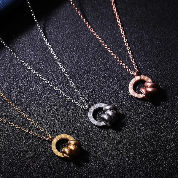 pendant necklaces 2021 fashion jewelry dancing circle roman bijoux femme stainless steel rose gold chain for women birthday gift, Silver
pendant necklaces 2021 fashion jewelry dancing circle roman bijoux femme stainless steel rose gold chain for women birthday gift, Silver
