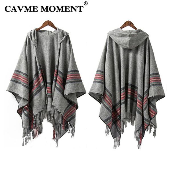 scarves cavme hooded wool poncho with tassels for women ladies gray black shawls winter warm 100% woolen scarf wraps shawl 2 sizes, Blue;gray
scarves cavme hooded wool poncho with tassels for women ladies gray black shawls winter warm 100% woolen scarf wraps shawl 2 sizes, Blue;gray