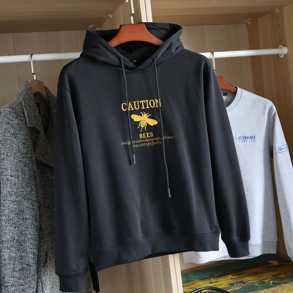 men's hoodies & sweatshirts autumn brand bee embroidery mens full solid casual streetwear fashion hoodie men sudaderas para hombre, Black
men's hoodies & sweatshirts autumn brand bee embroidery mens full solid casual streetwear fashion hoodie men sudaderas para hombre, Black