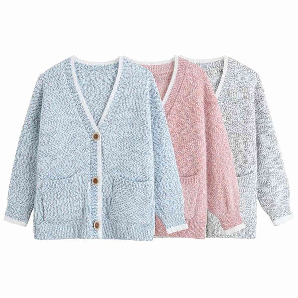 sweet women v-neck sweater coats fashion ladies pocket loose knitted elegant female chic soft striped cardigan 210427, White
sweet women v-neck sweater coats fashion ladies pocket loose knitted elegant female chic soft striped cardigan 210427, White