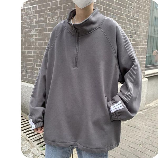 men's hoodies & sweatshirts 7801 trendy casual sweatshirt men autumn sport student streetwear hip hop baseball zipper stand collar loos, Black
men's hoodies & sweatshirts 7801 trendy casual sweatshirt men autumn sport student streetwear hip hop baseball zipper stand collar loos, Black