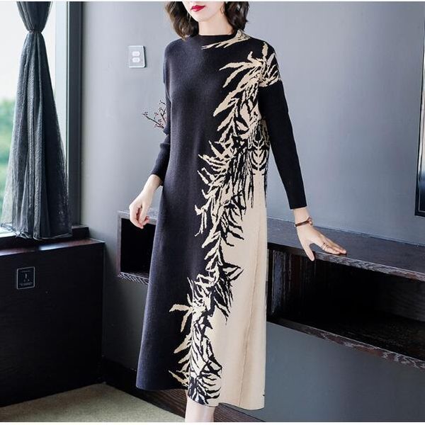 casual dresses 2021 autumn winter women print cashmere o neck knitted patchwork dress plus size female loose pullovers sweater, Black;gray
casual dresses 2021 autumn winter women print cashmere o neck knitted patchwork dress plus size female loose pullovers sweater, Black;gray