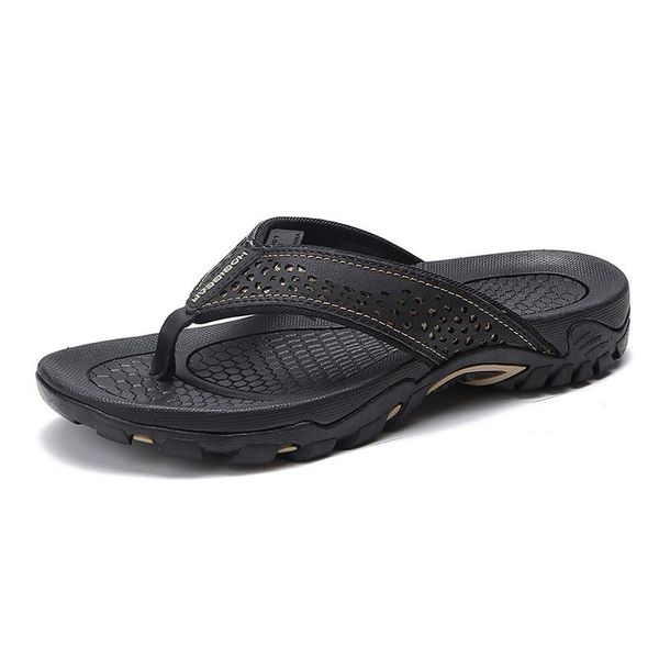 brand pu leather summer men slippers beach sandals comfort casual shoes fashion flip flops sell footwear, Black
brand pu leather summer men slippers beach sandals comfort casual shoes fashion flip flops sell footwear, Black