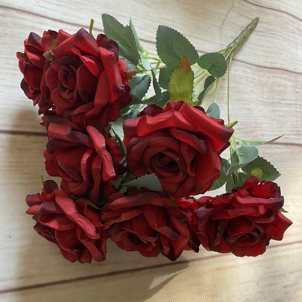 decorative flowers & wreaths 55cm 9 headed wedding bridal bouquet artificial rose home decor quality silk bride christmas decoration
decorative flowers & wreaths 55cm 9 headed wedding bridal bouquet artificial rose home decor quality silk bride christmas decoration