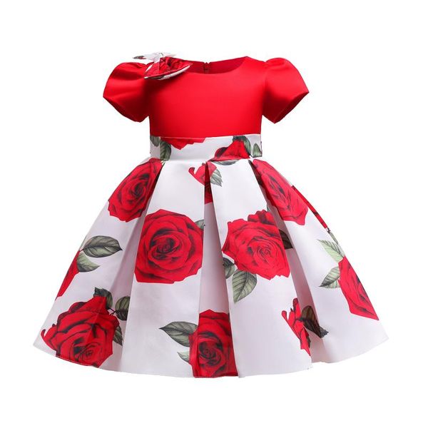 girl's dresses girls casual flower dress for 2 to 10years girl princess birthday party children's puffy-sleeves simplicity, Red;yellow
girl's dresses girls casual flower dress for 2 to 10years girl princess birthday party children's puffy-sleeves simplicity, Red;yellow