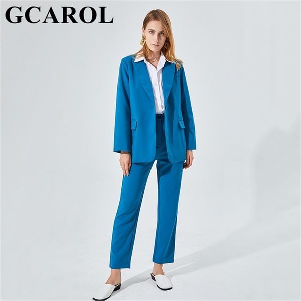 gcarol women blazer and guard pants sets two pieces ol single breasted jacket formal suit pleated trousers spring autumn winter 211022, White;black
gcarol women blazer and guard pants sets two pieces ol single breasted jacket formal suit pleated trousers spring autumn winter 211022, White;black