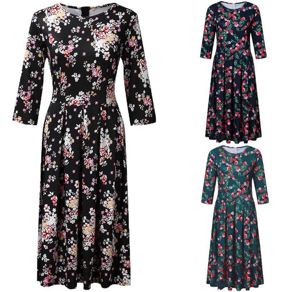 casual dresses 2021 spring and autumn european american women's slim fit round neck long sleeve printed mid-length dress, Black;gray
casual dresses 2021 spring and autumn european american women's slim fit round neck long sleeve printed mid-length dress, Black;gray