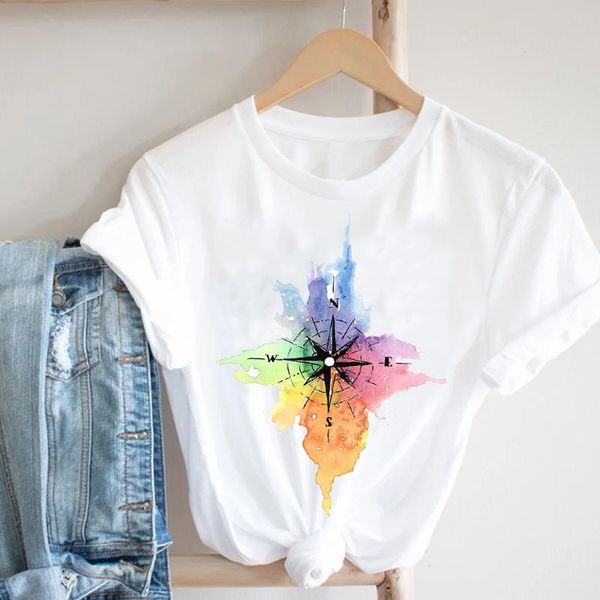 women's t-shirt women casual 90s watercolor vintage spring summer ladies girl fashion clothes print tshirt female tee graphic, White
women's t-shirt women casual 90s watercolor vintage spring summer ladies girl fashion clothes print tshirt female tee graphic, White