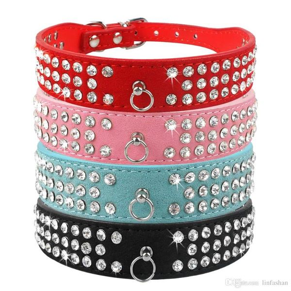 (6 colors mixed) brand suede leather dog collars 3 rows rhinestone collar diamante cute pet 100% quality 4 sizes & leashes
(6 colors mixed) brand suede leather dog collars 3 rows rhinestone collar diamante cute pet 100% quality 4 sizes & leashes