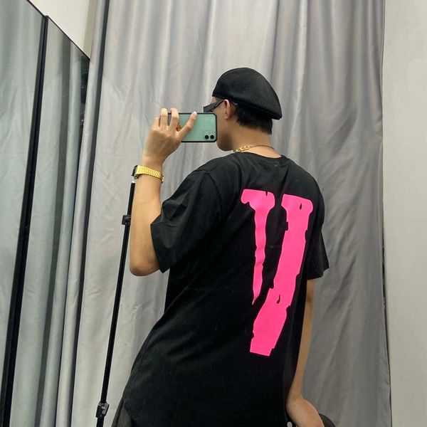 factory t shirt v short sleeve 2021 new pink large men's and women's same couple loose casual cotton t-shirt ae70, White;black 
factory t shirt v short sleeve 2021 new pink large men's and women's same couple loose casual cotton t-shirt ae70, White;black