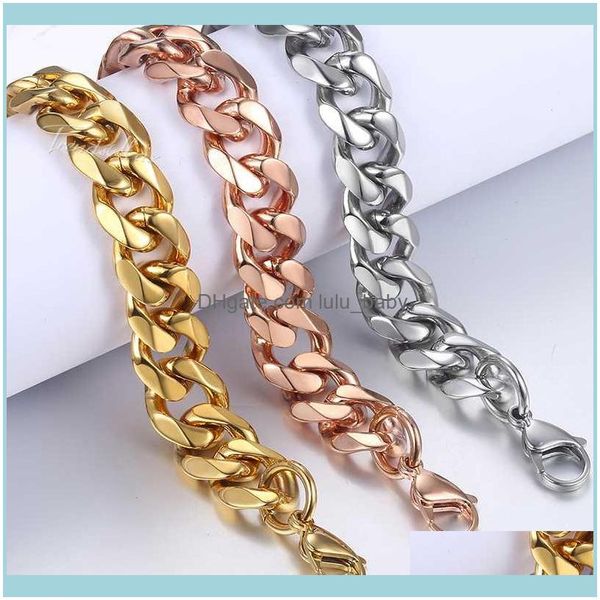 link bracelets jewelrybracelets for men rose gold sier color curb cuban link chain stainless steel bracelet mens jewelry gifts 14mm hkbm25, Black
link bracelets jewelrybracelets for men rose gold sier color curb cuban link chain stainless steel bracelet mens jewelry gifts 14mm hkbm25, Black