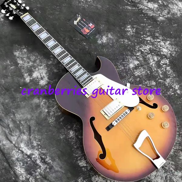 grote new thick body,archguitarra, jazz electric guitar,vintage sunburst,cutaway shape angel model,hollow body
grote new thick body,archguitarra, jazz electric guitar,vintage sunburst,cutaway shape angel model,hollow body