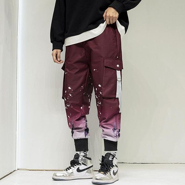 men jogger pants casual fit streetwear 2021 elastic waist fashion printed tactical cargo pant trousers men's, Black
men jogger pants casual fit streetwear 2021 elastic waist fashion printed tactical cargo pant trousers men's, Black