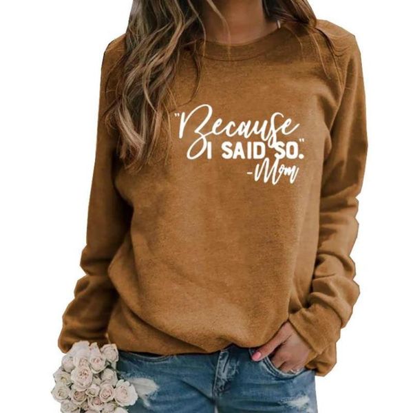 because i said so mom life letters print long sleeve round neck hoodies for women sweatshirts printing girls plussize women's &, Black
because i said so mom life letters print long sleeve round neck hoodies for women sweatshirts printing girls plussize women's &, Black