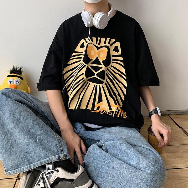 men's t-shirts black white loose oversized 2021 summer t shirt rock skateboard hip hop t-shirt short sleeves streetwear tees tshirt, White;black
men's t-shirts black white loose oversized 2021 summer t shirt rock skateboard hip hop t-shirt short sleeves streetwear tees tshirt, White;black