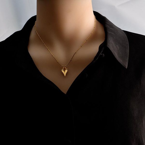 chains titanium steel love woman necklace temperament net red simple golden clavicle chain christmas valentine's day gift, Silver
chains titanium steel love woman necklace temperament net red simple golden clavicle chain christmas valentine's day gift, Silver