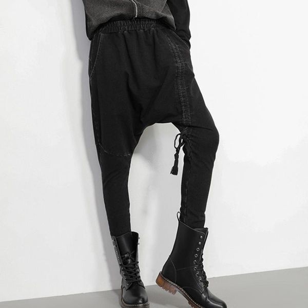 women's pants & capris pant girl draw string water washing jeans show thin elastic waist haroun leisure feet women, Black;white
women's pants & capris pant girl draw string water washing jeans show thin elastic waist haroun leisure feet women, Black;white