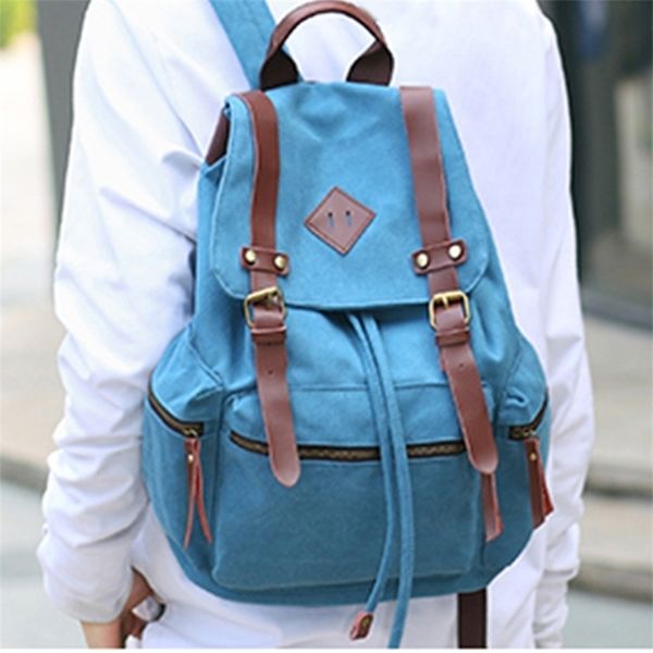 new canvas backpack men's and women's mountaineering bag sports travel student computer college style korean version tide
new canvas backpack men's and women's mountaineering bag sports travel student computer college style korean version tide