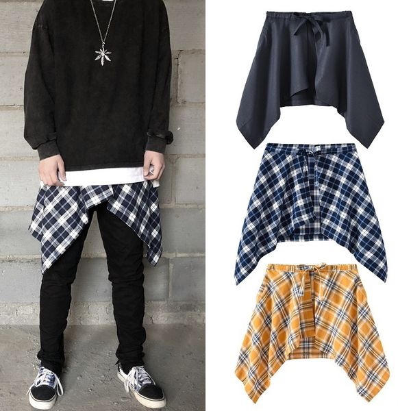 shorts hip hop ins street justiieber belt accessories plaid shirt skirt fake hem, White;black
shorts hip hop ins street justiieber belt accessories plaid shirt skirt fake hem, White;black