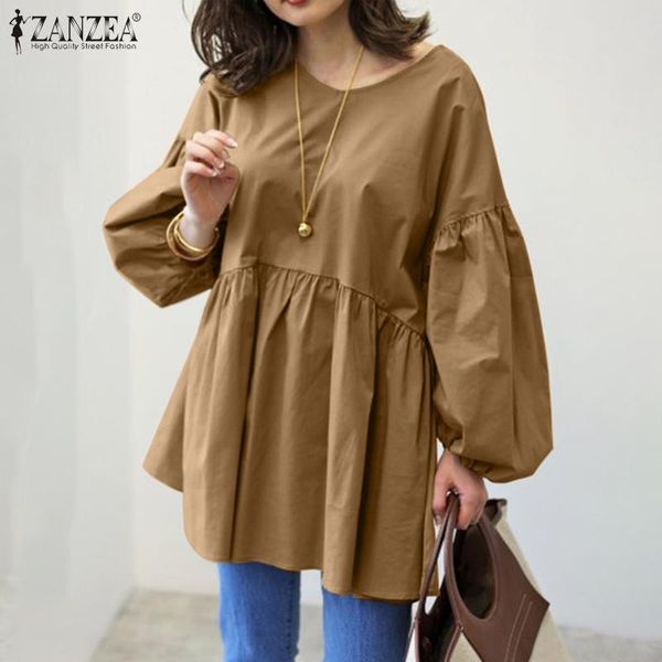 women's blouses & shirts zanzea elegant white lady long lantern sleeve casual tunic oversize fashion blouse autumn solid ruffle blusa 
women's blouses & shirts zanzea elegant white lady long lantern sleeve casual tunic oversize fashion blouse autumn solid ruffle blusa