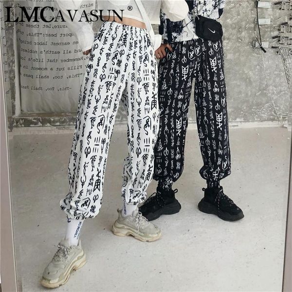 women's pants & capris lmcavasun harajuku women elastic waist fashion ancient chinese characters printed loose calf-length pant black w, Black;white
women's pants & capris lmcavasun harajuku women elastic waist fashion ancient chinese characters printed loose calf-length pant black w, Black;white