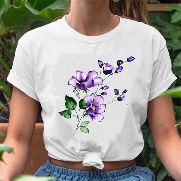 graphic fashion casual trend women floral flower 90s spring summer print female lady clothes tees t shirt, White
graphic fashion casual trend women floral flower 90s spring summer print female lady clothes tees t shirt, White